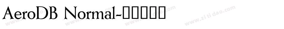 AeroDB Normal字体转换